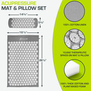 Acupressure Mat & Pillow Set