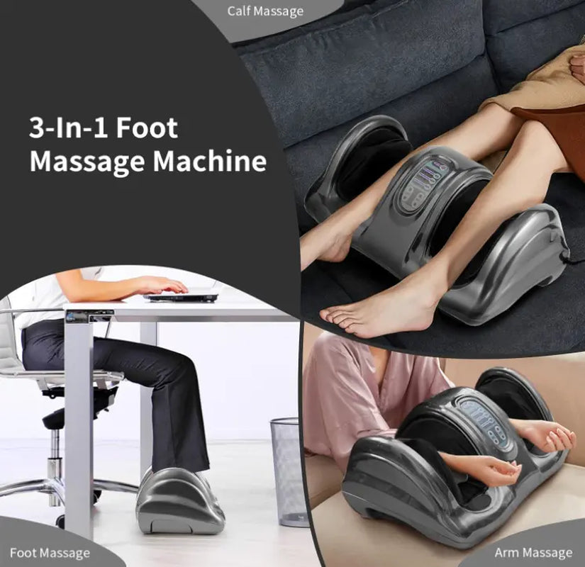 Giantex Shiatsu Foot Massager Foot, Calf, , Intensity Adjustable，Calf and Ankle Massager, Electric Shiatsu Foot Massager with Remote Control, Multiple Massage Modes