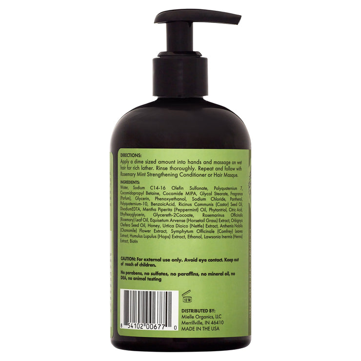 Rosemary Mint Nourishing Strengthening Daily Shampoo with Biotin, 12 Fl Oz, All Hair Types