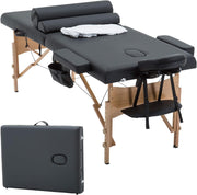 2 Bolster Hanger Massage Table Mt-Tsf2-Black, Black