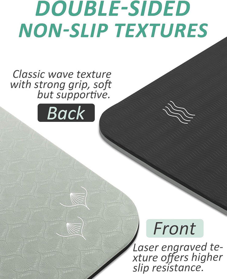 Non-Slip Yoga Mat With Strap