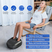 Shiatsu Foot Massager with Heat for Tired Foot Blood Circulation up to Size 11, Black