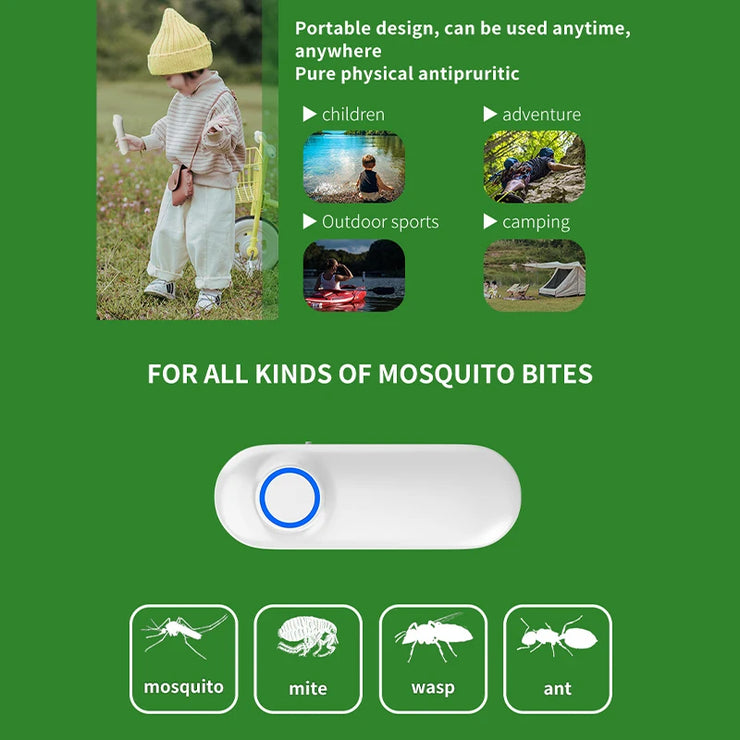 Portable Electric Mosquito Bite Relief Device with Dual Temperature Settings