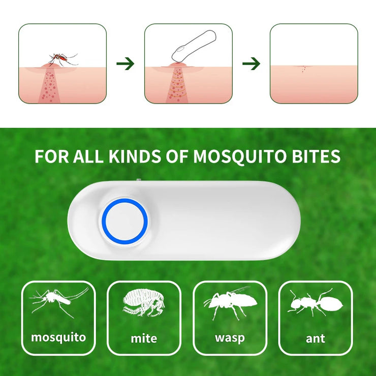 Portable Electric Mosquito Bite Relief Device with Dual Temperature Settings