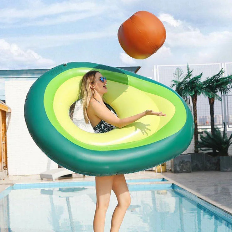 "Avocado Pool Float - Fun Inflatable Swimming Ring for Adults"