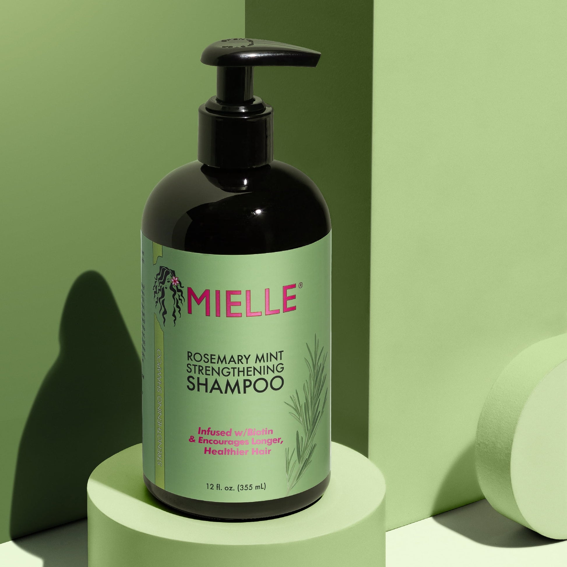 Rosemary Mint Nourishing Strengthening Daily Shampoo with Biotin, 12 Fl Oz, All Hair Types