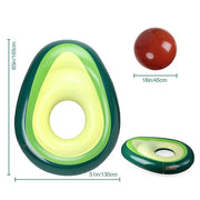 "Avocado Pool Float - Fun Inflatable Swimming Ring for Adults"