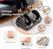 Giantex Shiatsu Foot Massager Foot, Calf, , Intensity Adjustable，Calf and Ankle Massager, Electric Shiatsu Foot Massager with Remote Control, Multiple Massage Modes